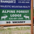 Alpine Forest Lodge Sign